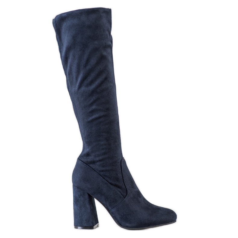 Sweet Shoes Cizme elegante de culoare albastru marin