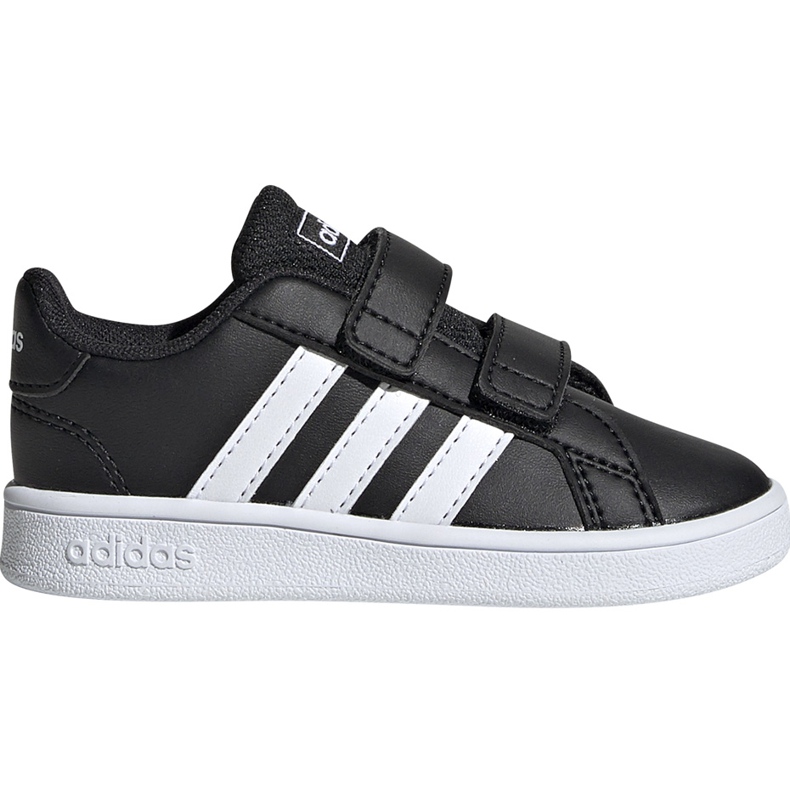 Pantofi pentru copii Adidas Grand Court I alb-negru EF0117