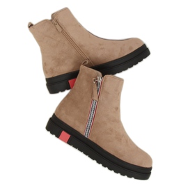 Pantofi plat pe o talpă bej NS150P bej