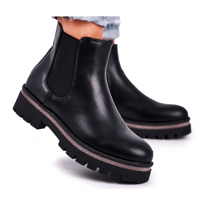 Cizme negre pentru femei Cizme Jodhpur, Stiletto negru