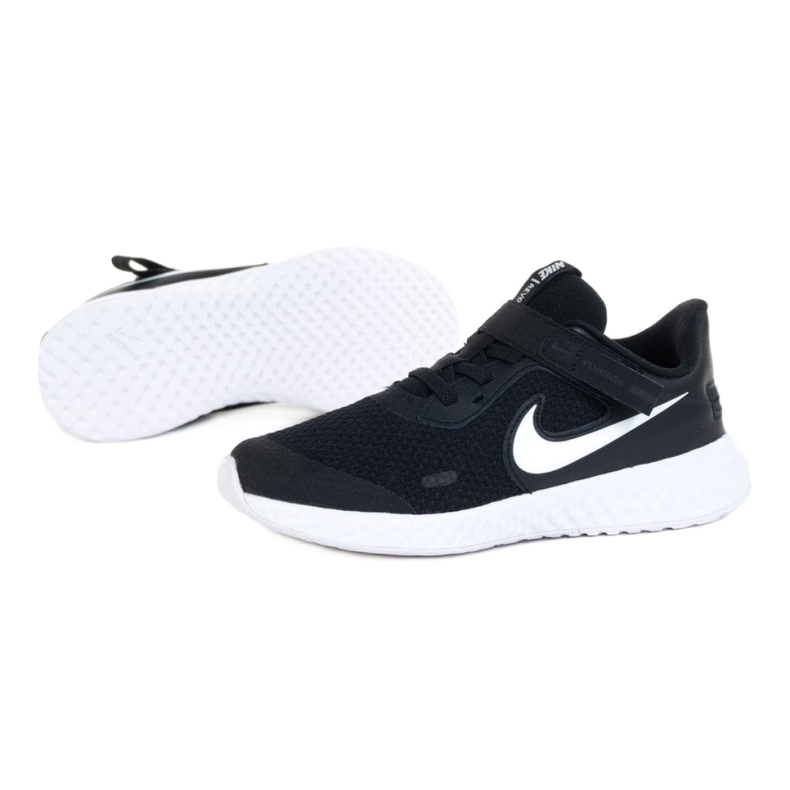 Pantofi Nike Revolution 5 Flyease Psv Jr CQ4648-004 alb negru Pantofi Nike Revolution 5 Flyease Psv Jr CQ4648-004 alb negru