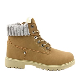 Cizme dantelate cu cămilă Brunstane multicolor Cizme dantelate cu cămilă Brunstane multicolor