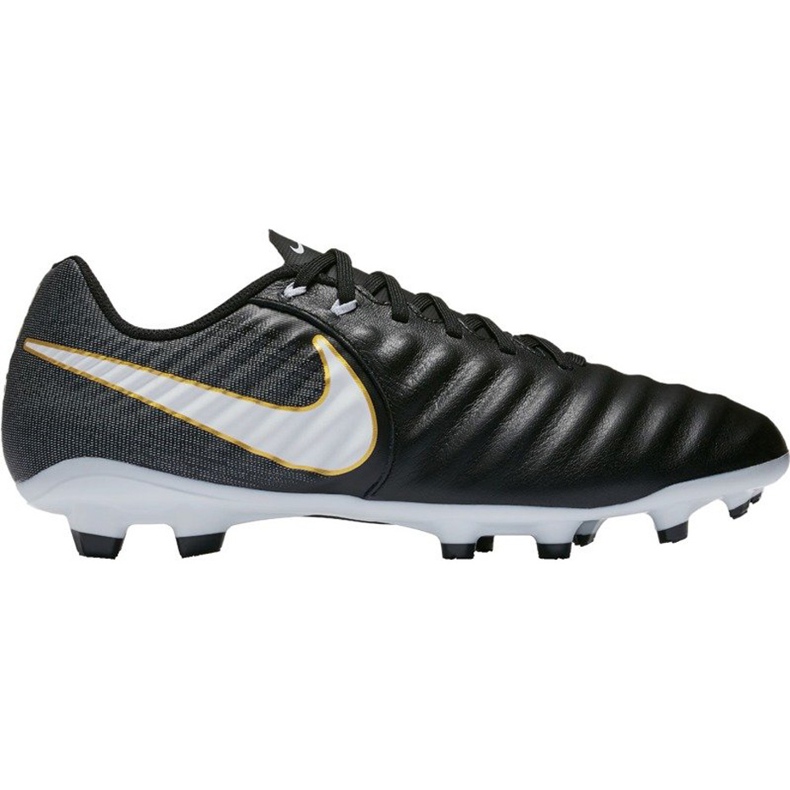 Ghete fotbal Nike Tiempo Ligera Iv Fg 897744 002 negru negru