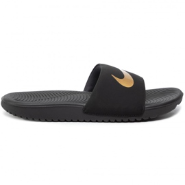 Papuci negri Nike Kawa Slide (GS / PS) pentru copii 819 352 003 negru Papuci negri Nike Kawa Slide (GS / PS) pentru copii 819 352 003 negru
