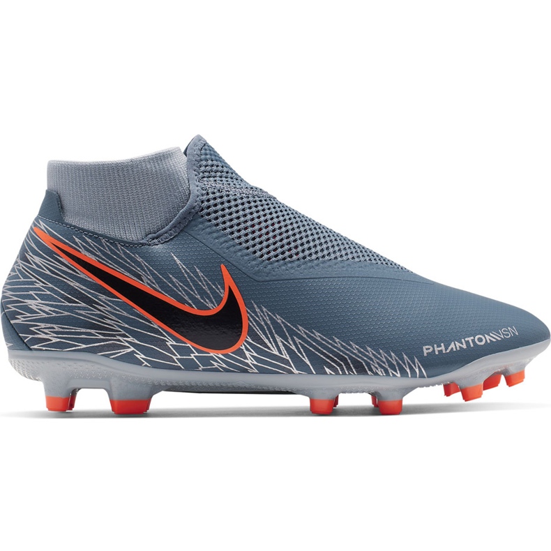 Pantofi de fotbal Nike Phantom Vsn Academy Df FG / MG AO3258 408 multicolor gri