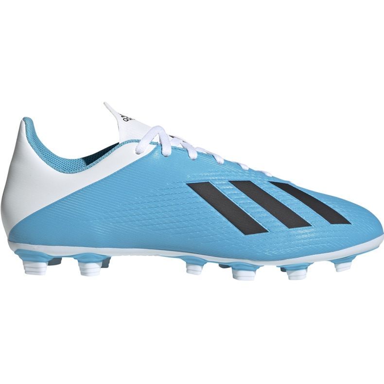 Ghete de fotbal adidas X 19.4 FxG albastru și alb F35378