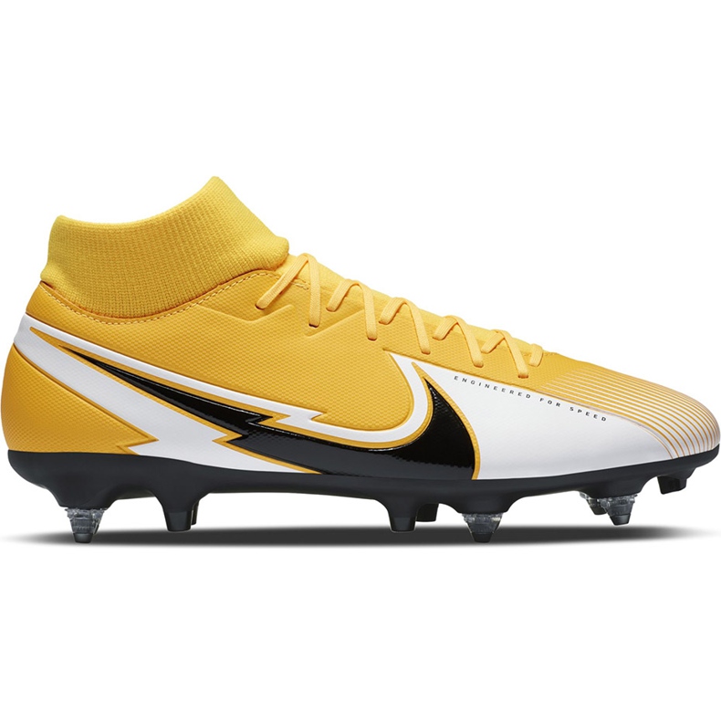 Pantof de fotbal Nike Mercurial Superfly 7 Academy Sg Pro Ac BQ9141 801 portocale galben
