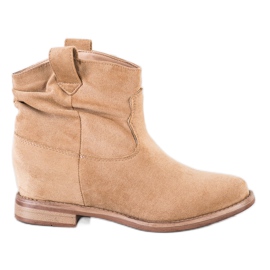 Marquiz Cizme de cowboy elegante bej Marquiz Cizme de cowboy elegante bej