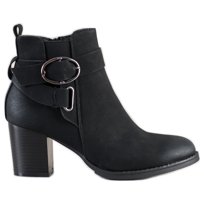 J. Star Cizme casual cu cataramă negru J. Star Cizme casual cu cataramă negru