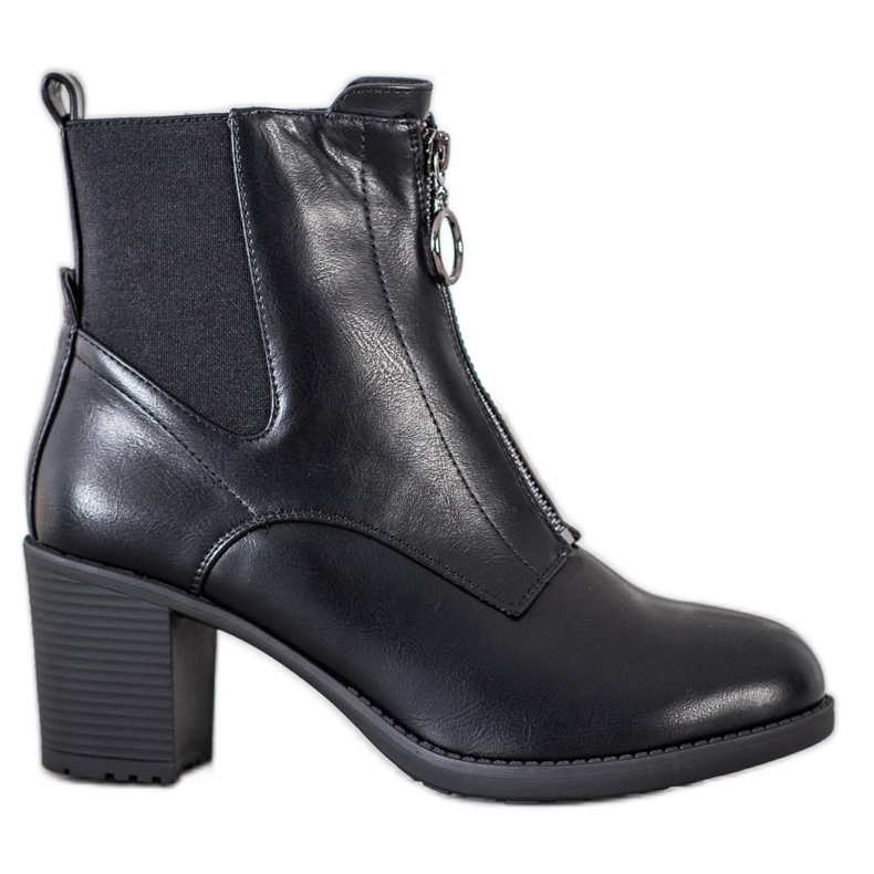 Gogo Cizme calde cu fermoar negru