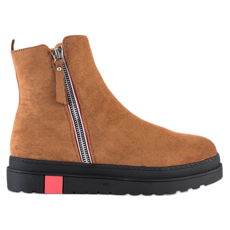 Seastar Cizme pe platforma neagră maro Seastar Cizme pe platforma neagră maro