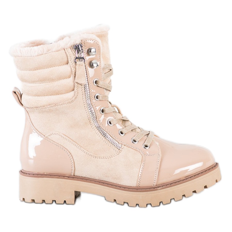 SHELOVET Trapperi elegante cu încălzire bej