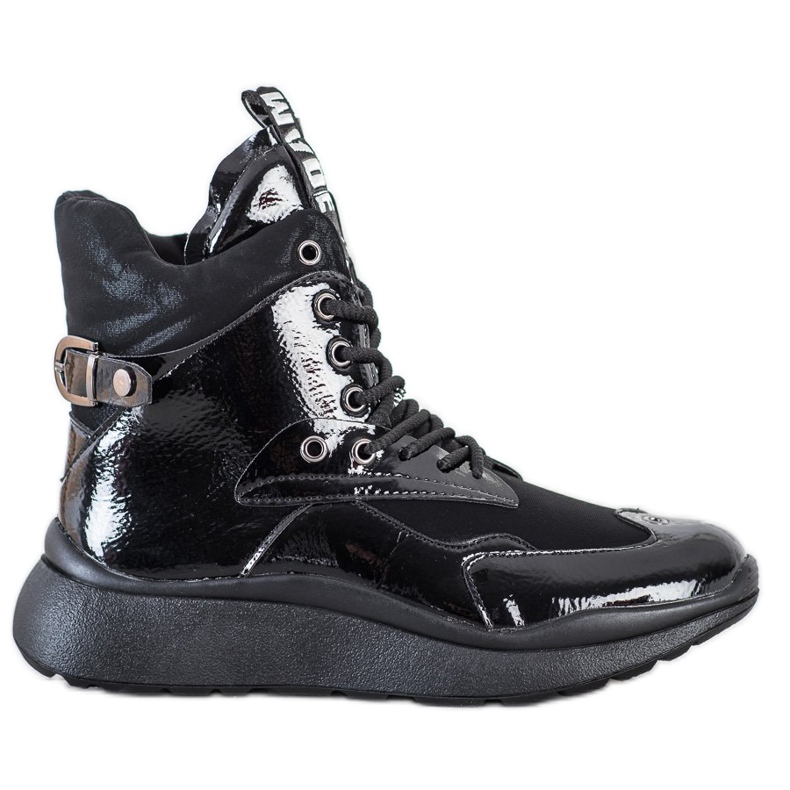 SHELOVET Ghete sport cu izolație negru SHELOVET Ghete sport cu izolație negru