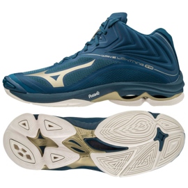 Pantofi de volei Mizuno Wave Lightning Z6 Mid M V1GA200551 multicolor, albastru albastru