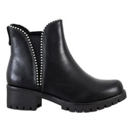 SDS Cizme Chelsea negre negru SDS Cizme Chelsea negre negru