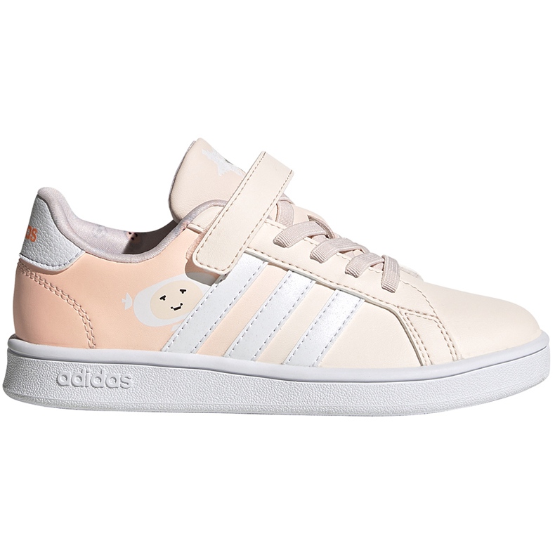 Pantofi copii Adidas Grand Court C roz FW4937