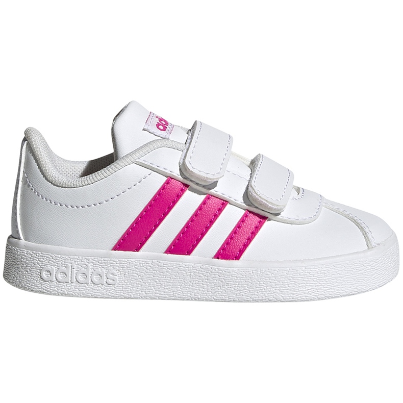 Încălțăminte pentru copii adidas Vl Court 2.0 Cmf alb și roz EG3890