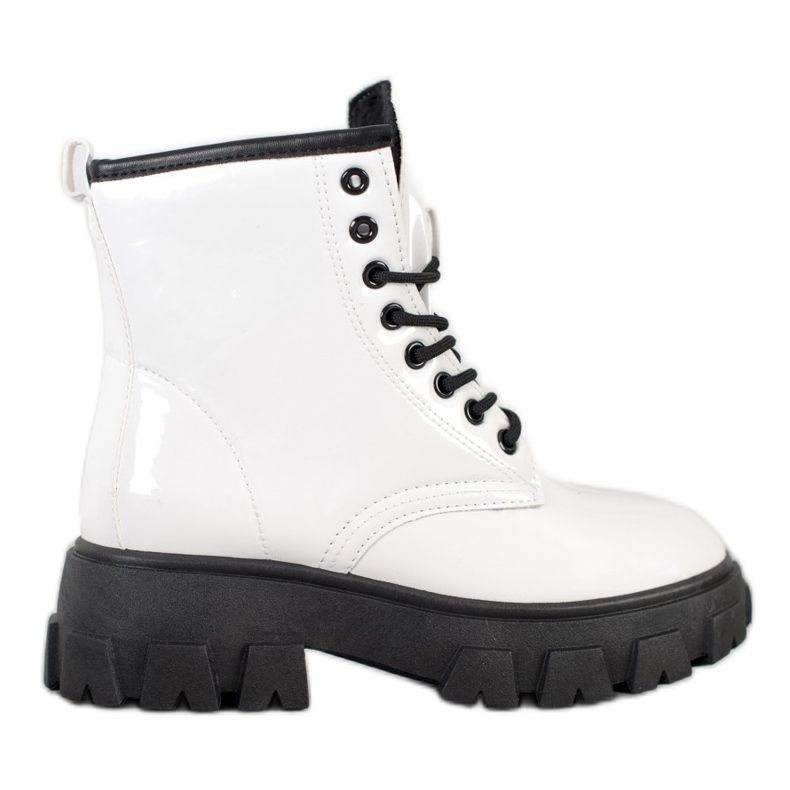 SHELOVET Trappers lacuit pe platformă alb