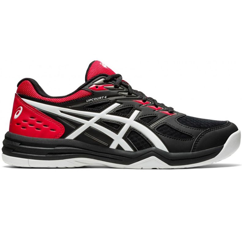 Pantofi de volei pentru bărbați Asics Upcourt 4 negru-roșu 1071A053 002 multicolor