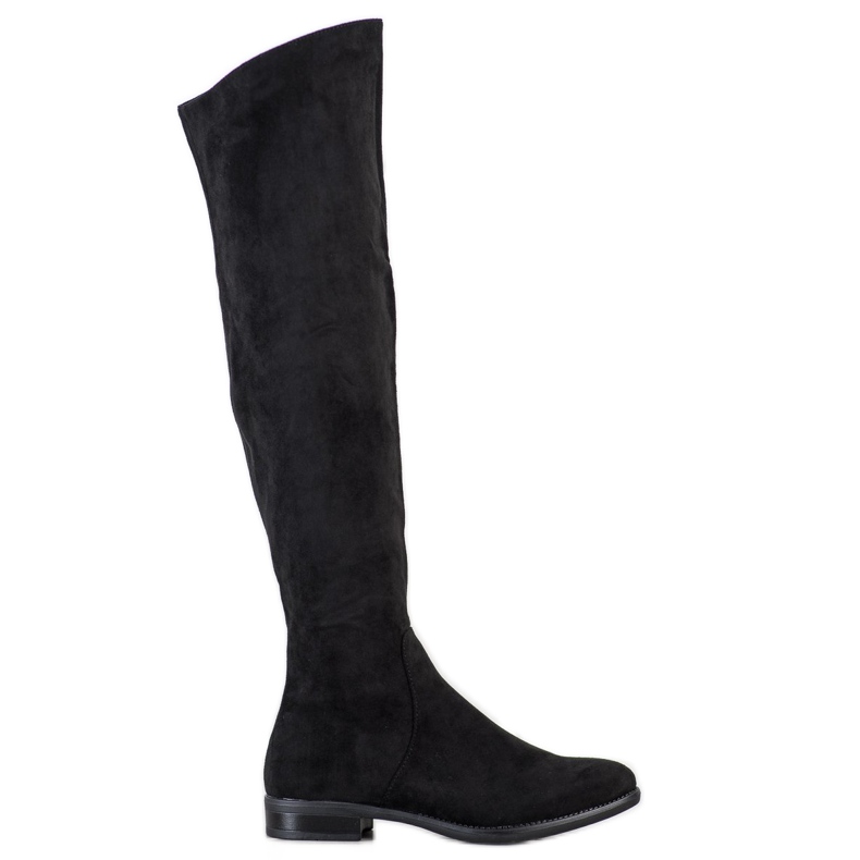 Sergio Leone Cizme cu partea superioară asimetrică negru