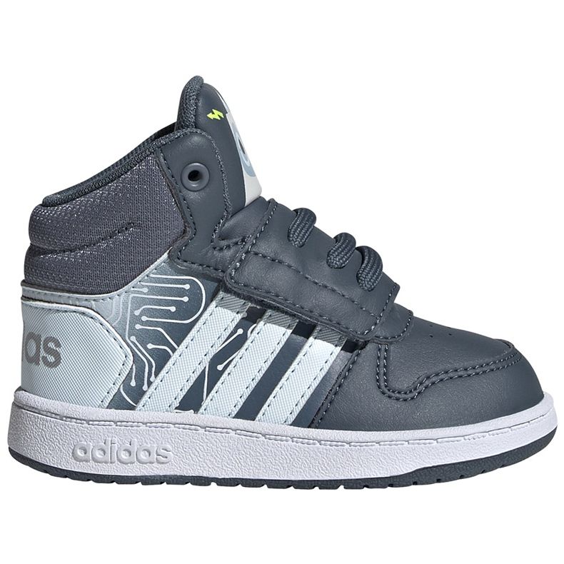 Pantofi copii Adidas Hoops Mid 2.0 I gri FW4925