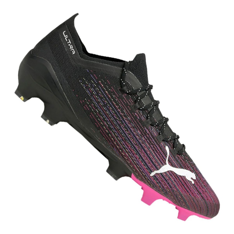 Ghete de fotbal Puma Ultra 1.1 Fg M 106044-03 negru, negru, roz negru
