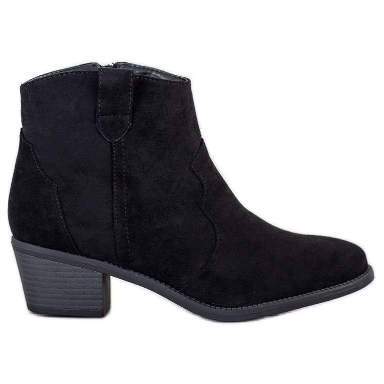 Cm Paris Cizme de cowboy clasice negru