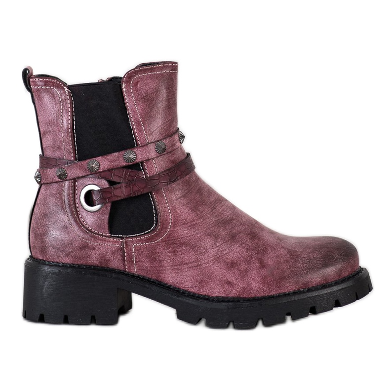 Super Me Muncitori din piele ecologică roz