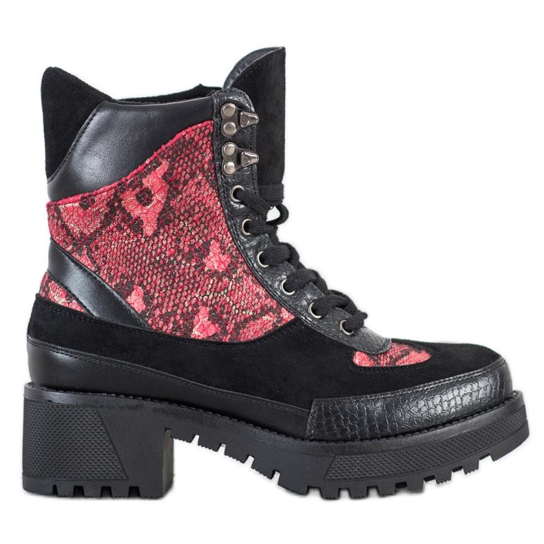 Groto Gogo Muncitori rock pe pol negru roșu