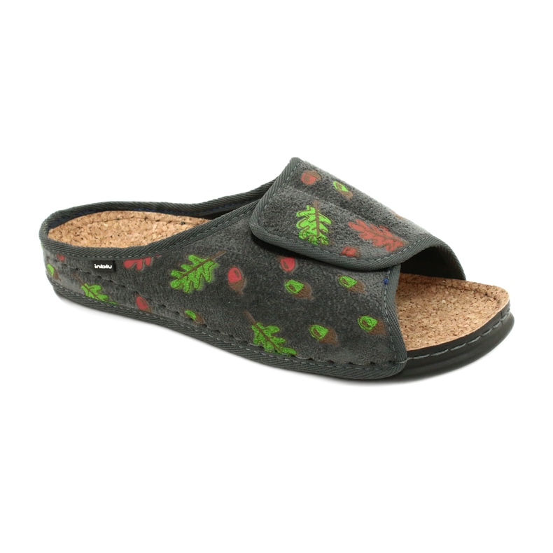 Încălțăminte de damă Inblu 155D116 gri multicolor verde Încălțăminte de damă Inblu 155D116 gri multicolor verde