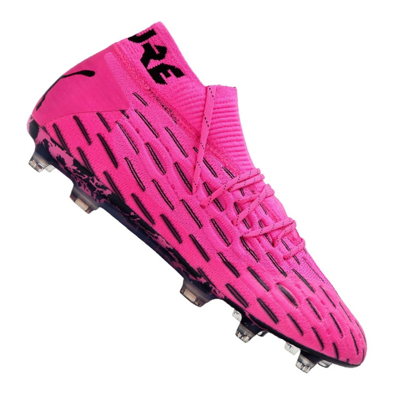 Ghete de fotbal Puma Future 6.1 Netfit Fg / Ag M 106179-03 roz, negru roz