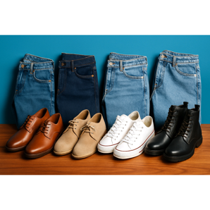 Pantofi pentru bărbați cu blugi - cum să alegi pantofi pentru diferite tăieturi de denim