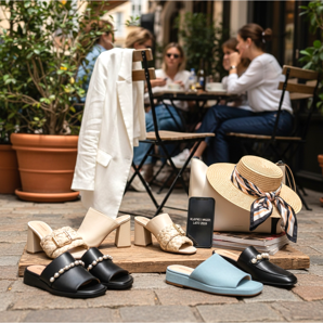 Flip-flops și mules - încălțăminte la modă pentru casă și oraș pentru vara 2026