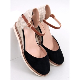 Espadrile cu pană Ellio Black negru 1