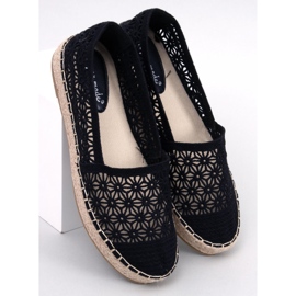 Espadrile ajurate din Terian Black negru 1 Espadrile ajurate din Terian Black negru 1