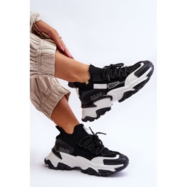 PS1 Pantofi de damă cu șosete negri Keaton negru 1