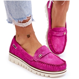 PS1 Mocasini cu platforma de dama Fuchsia Mirren roz 12