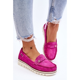 PS1 Mocasini cu platforma de dama Fuchsia Mirren roz 6