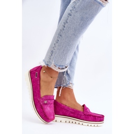 PS1 Mocasini cu platforma de dama Fuchsia Mirren roz 7