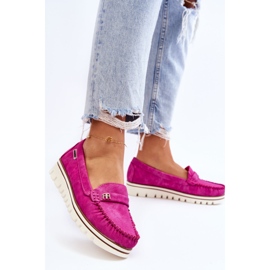 PS1 Mocasini cu platforma de dama Fuchsia Mirren roz 8