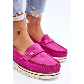 PS1 Mocasini cu platforma de dama Fuchsia Mirren roz 9
