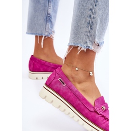 PS1 Mocasini cu platforma de dama Fuchsia Mirren roz 10