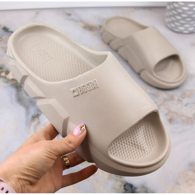 Papuci Big Star W LL274593 INT1882 bej 1 Papuci Big Star W LL274593 INT1882 bej 1