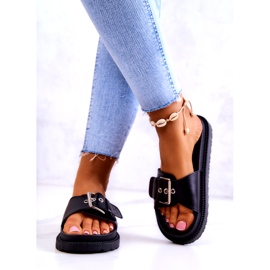 Papuci Clasici Cu Catarama Big Star JJ274A307 Negru 1