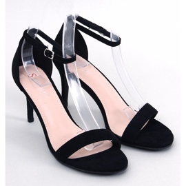 Michelle Sandale negre cu toc negru 1