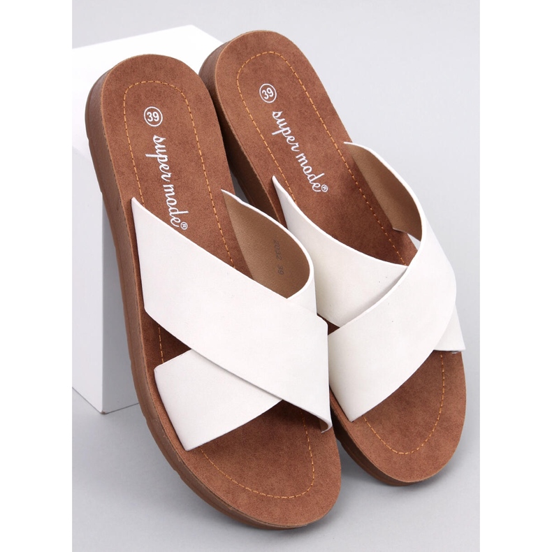 Papuci de damă Ryan White alb 1 Papuci de damă Ryan White alb 1