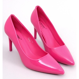 Pompe stiletto lăcuite Charlotte Fuchsia roz 1