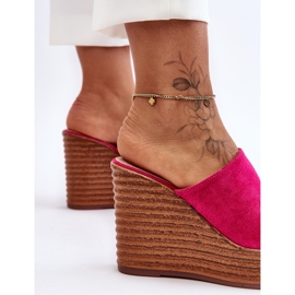 Flip-flops ușoare pe platformă groasă Fuchsia Good Vibe roz 3