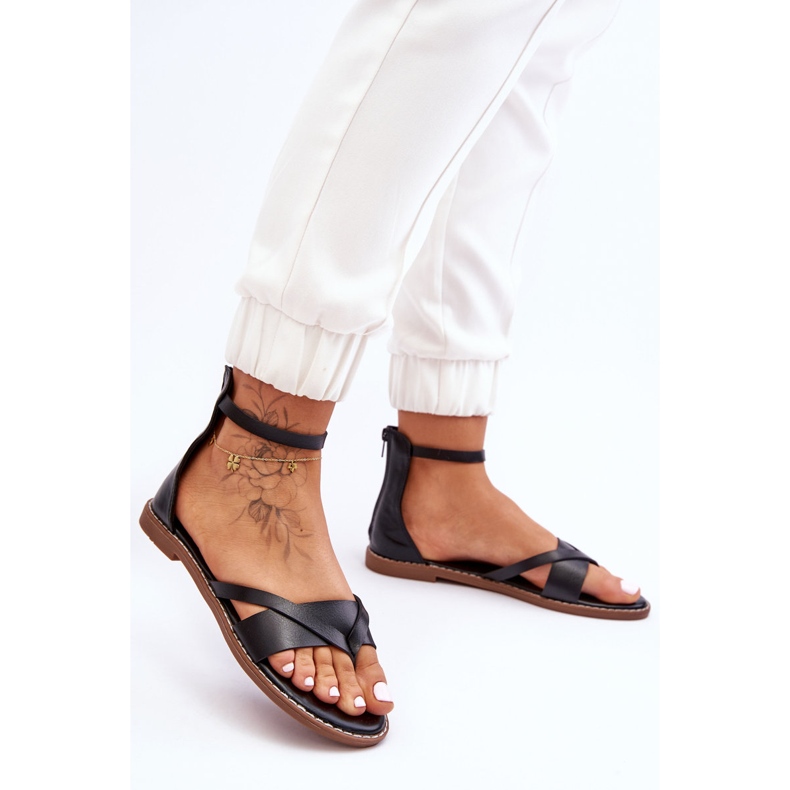 Flip-flops plate, cu fermoar, negru Rise Up! 1 Flip-flops plate, cu fermoar, negru Rise Up! 1