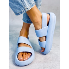 Sandale din cauciuc Boddie Blue albastru 1